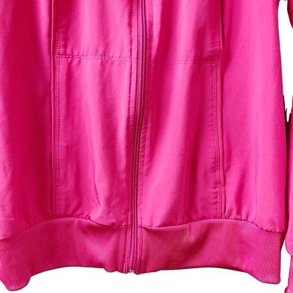 Cherokee Infinity Scrub Jacket Women’s SZ Large Scrubs Pink Full Zip Nurse RN - Picture 9 of 13